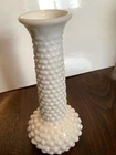 Vintage E.O. Brody Co. M2000, USA, White Milk Glass Hobnail Bud Vase