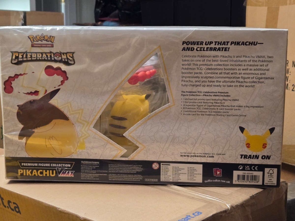 Pokemon TCG Celebrations Premium Figure Collection Box Pikachu
