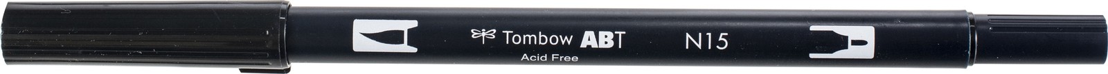 Tombow DBP-56621  Dual Brush Marker Open Stock-N15 Black