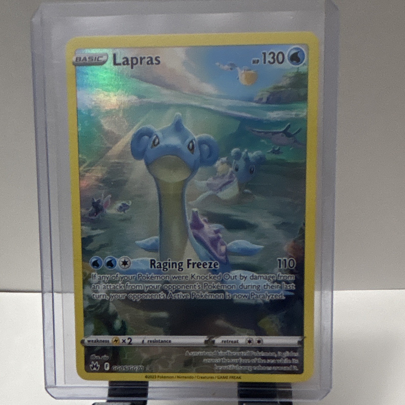 Pokemon TCG Lapras GG05/GG70 Crown Zenith Galarian Gallery Ultra Rare Holo