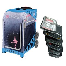 Zuca Ice Dreamz Lux Sport Insert Bag with Blue Frame and Packing Pouch Set