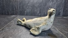 Handmade Studio Pottery Seal Figurine Rustic Ceramic Animal Sculpture