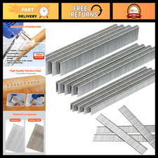 1600 PCS Stainless Steel 304 Narrow Crown Staples 18 Gauge 1/4 Inch Heavy Duty