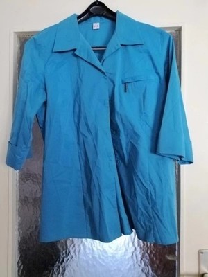 Bluse türkise - 3/4 Arm- Gr. 44 - neuwertig - Fer