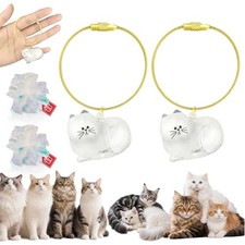 Cat Hair Keychain, 2Pcs Cat Hair Storage Bottle  Pet Fur Keepsake,Pet Hair