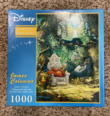 #ad #ad RARE Disney James Coleman I Wanna Be Like You Jungle Book 1000 Pc Jigsaw Puzzle $12.99