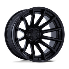 22x10 Fuel Wheels Fc403 Burn Matte Black W Gloss Black Lip Rims 6x135 1pc