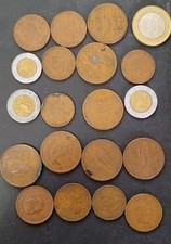 MEXICO Mixed Coin Lot 20 Assorted Mexican Coins Centavos  Pesos MX8