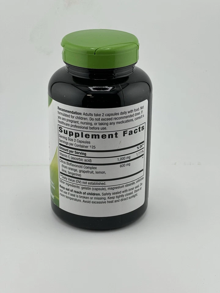 Nature's Way Vitamina C con Bioflavonoides Apoyo Inmunológico, 1000mg, 250 Cápsulas Foto 2 de 2