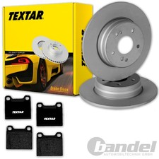 TEXTAR BREMSSCHEIBEN + BELÄGE HINTEN für MERCEDES S-KLASSE W126 + C126 Coupe
