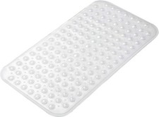 AmazerBath Bath Tub Mat, Medium Size 27.6 x 15 x 15 Rectangular , Clear