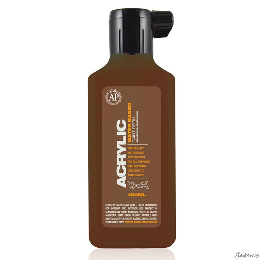 Montana Acrylic Marker Refill Acrylic Paint 180ml Shock Brown Dark