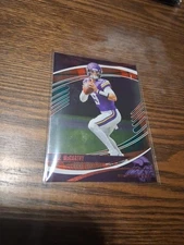 2025 Panini Absolute J.J. McCarthy Red & Green Holiday Parallel