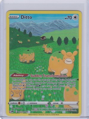 Ditto Holo Ultra Rare SWSH: Crown Zenith: Galarian Gallery GG22/GG70 NM