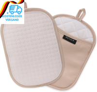2 StüCk Silikon Topflappen, HitzebestäNdige Topflappen Mit Taschen, Rutschfeste