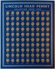 1938 Whitman 1909-1940 Lincoln Head Wheat Cent Penny Collection 355 Coin Board 1938 Whitman 1909-1940 Lincoln Head Wheat Cent Penny Collection 355 Coin Board