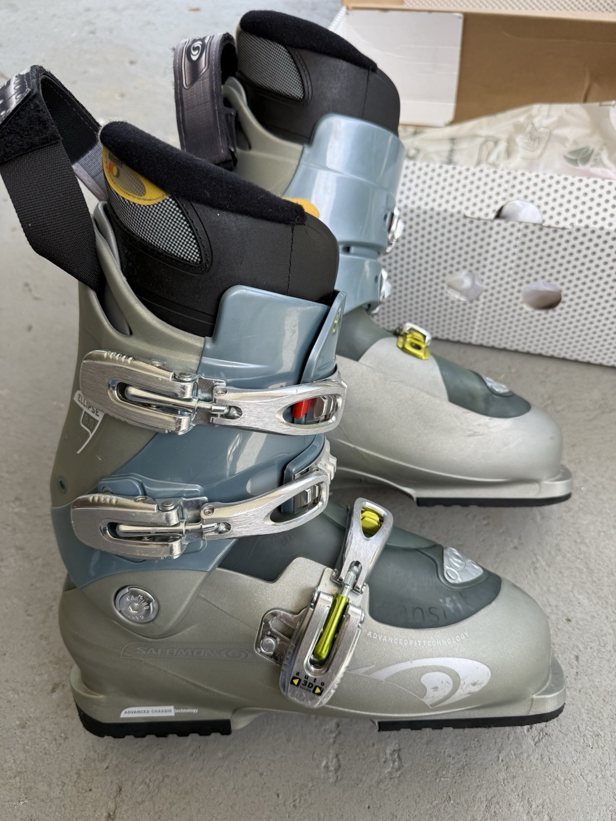 Scarponi da sci da neve Salomon donna taglia 8 Ellipse 9.0 misura avanzata