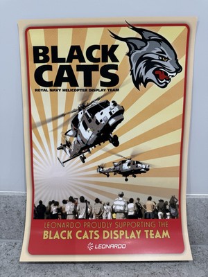 Official Royal Navy - 2025 Black Cats Display Team - Special A3 Poster - Mint