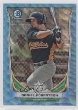 2014 Bowman Draft Top Prospects Chrome Blue Wave Refractor Daniel Robertson 0c6