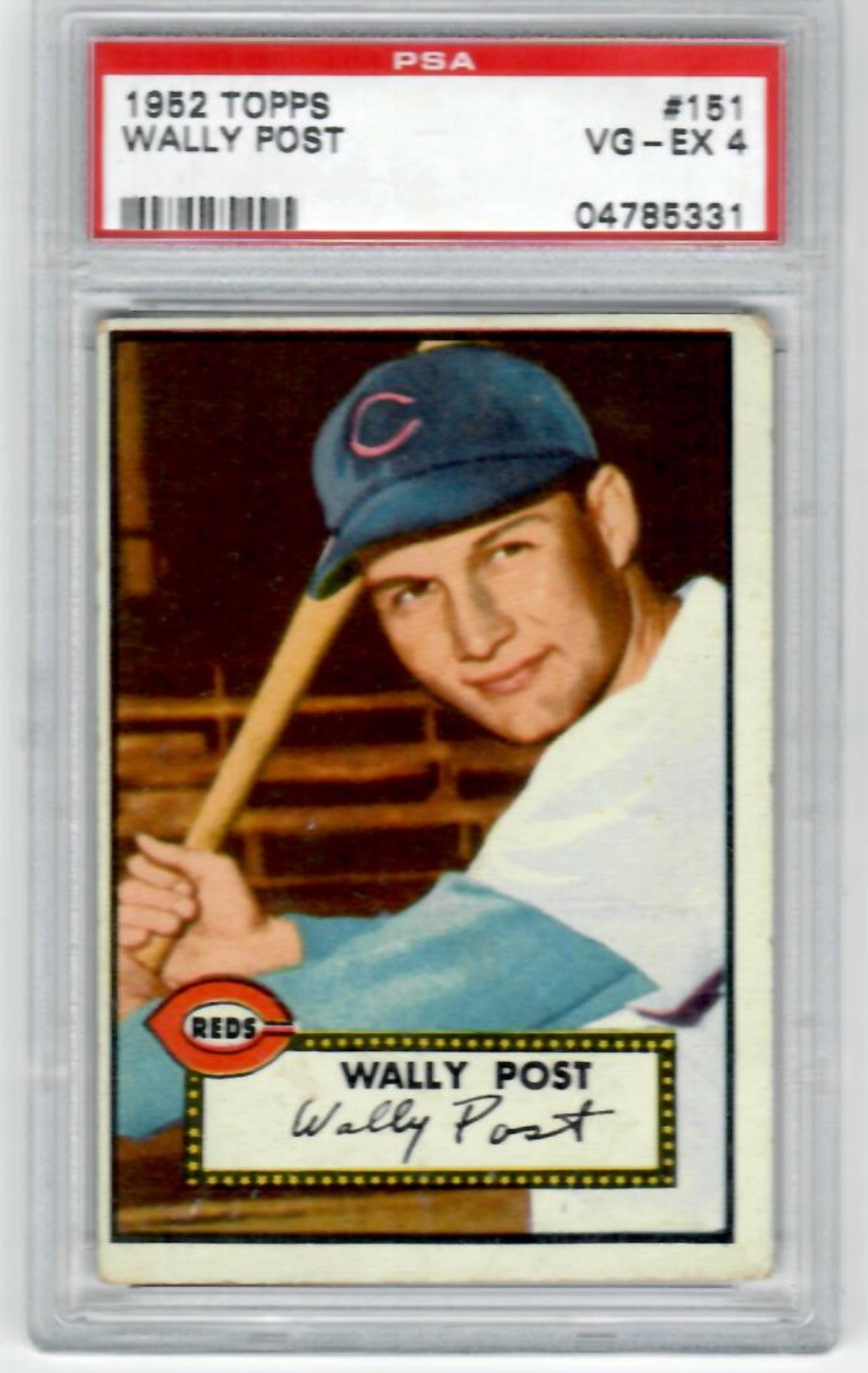 1952 TOPPS WALLY POST 151 PSA 4