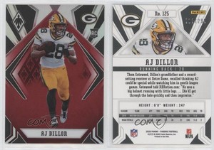 2020 Panini Phoenix Rookies Red /299 AJ Dillon #125 Rookie RC
