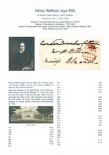 A-GB Free Front 1831 signed Mendip, 2nd Baron, Henry Ellis, MP Co. Kilkenny