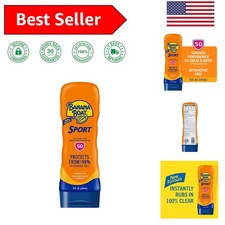 8oz SPF 50 Sport Sunscreen Lotion - Hydrating, Water Resistant & Oxybenzone Free 2.26 per gallon