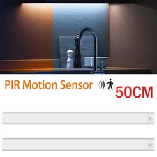 2-6 PCS LED Motion Sensor Night Light Indoor Wireless USB Under Cabinet Light UK