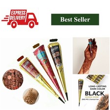 Henna Tattoo Paste Temporary Body Art Cream Brown Black Red 1 3 12 pcs