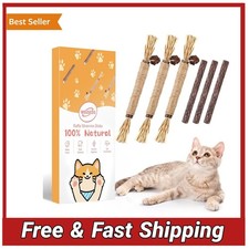 6pc Silvervine Sticks Cat Toy Natural Dental Chew Matatabi Catnip Indoor Kitten