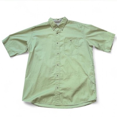 RedHead - Men s Green Button Up (Size: L).