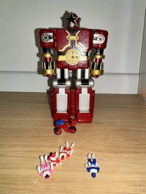 Power Rangers Zeo Red Battlezord micro Mega Zord Playset Bandai