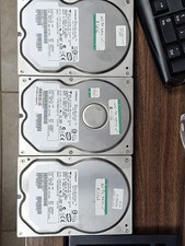 (lot of 3) Write Zero Tested Hitachi 40GB IDE hard drive 40 pin