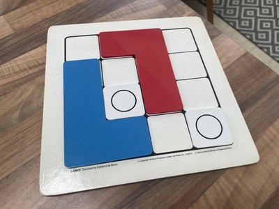 Das L-Spiel von Edward de Bono komplett Schutzumschlag Brettspiel Spielzeug Strategie Taktik