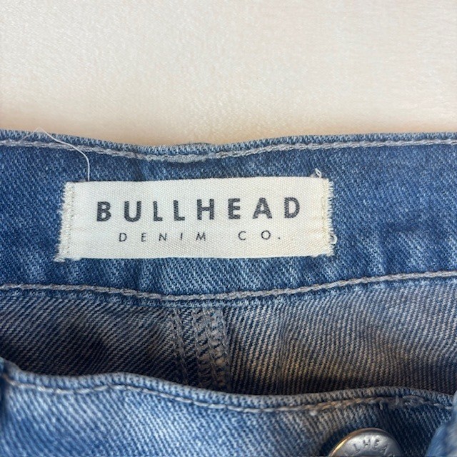 Bullhead Denim Co. Women's Distressed Boyfriend Denim Shorts Ripped Blue Size 3 thumbnail 3