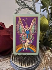 Very Rare Art Deco Playing Card, Butterfly Lady Girl,  Art Nouveau, Swap Trade