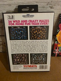 Ms. Pac-Man (Sega Genesis, 1991) Complete In Box CIB *Tested & Working*