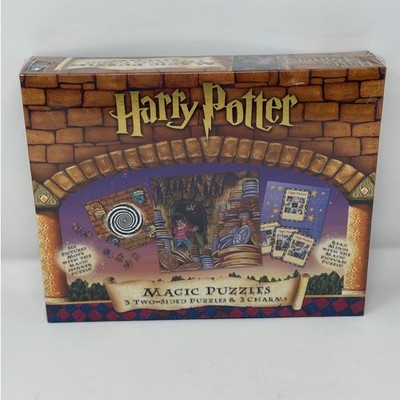 Harry Potter Magic Puzzles Box Set 3 Two Sided Puzzles 2 Charms ISBN 1575287315