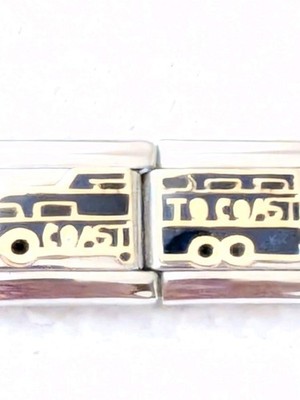 Authentic Puzzle ''Truck Coast To Coast'' Italian Charm Classic 9mm Link P153