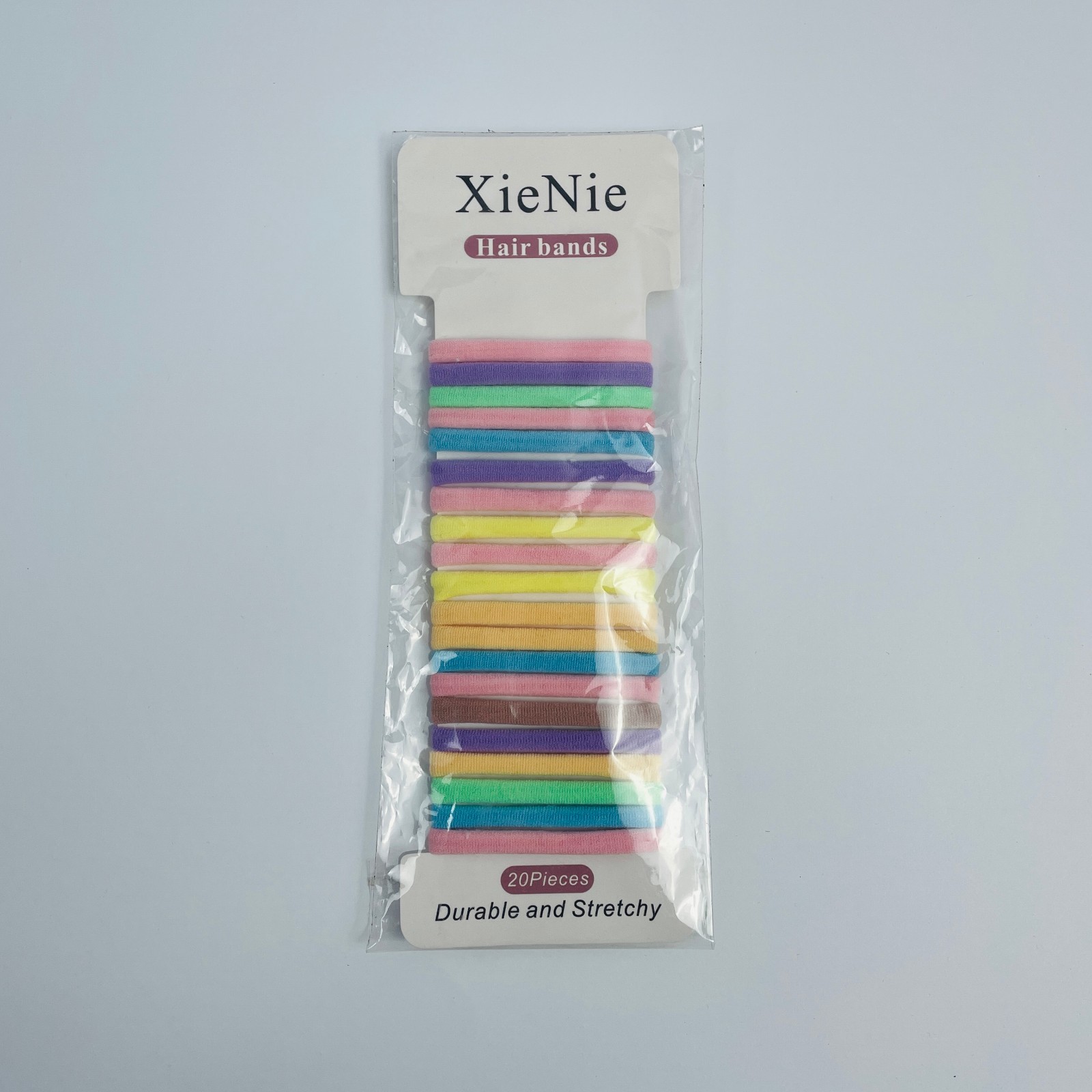 XieNie 20 Pieces Soft Elastic Hair Bands Multicolor Seamless Hair Bands ﻿