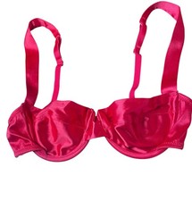 Vintage Victoria's Secret Gold Label Second Skin Satin Bra Small USA READ