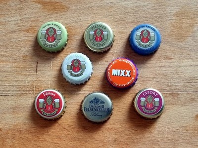 8 Kronkorken Dresdner Felsenkeller Feldschlößchen Pichmännel Export Edition MIXX