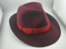 Borsalino Dark Red Italy Fedora