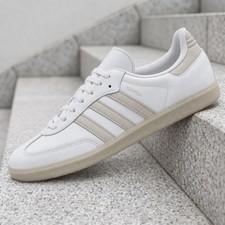 adidas Samba OG Footwear White Grey JI3206 Men's New