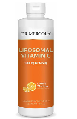 Dr. Mercola Liquid Liposomal Vitamin C - Antioxidant & Immune Support Supplement