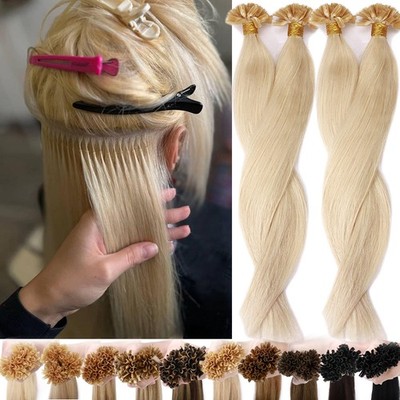 200S Nail U Tip Glue Keration Fusion Russian Remy Human Hair Extensions THICK