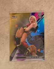 2021 WWE Finest Charlotte Flair Gold Refractor 35/50 Wrestling