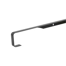 UNIKA 40mm Aluminium Kitchen Worktop 630mm Black 6mm Radius Butt Joint