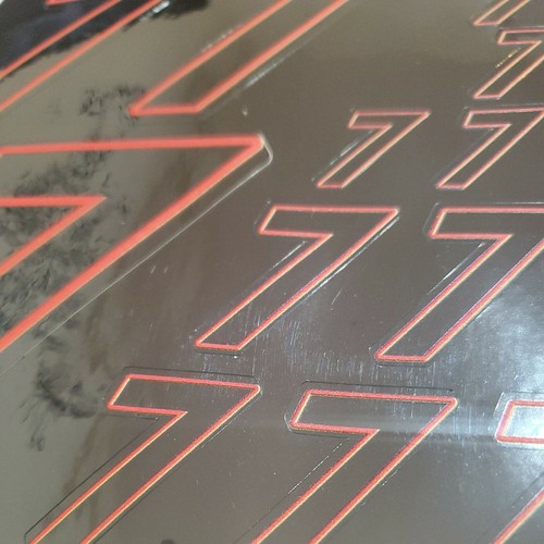 BLACK CHROME w Red #7's Decal Sticker Sheet 1/8-1/10-1/12 RC Models - Picture 2 of 9