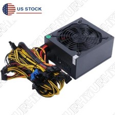 2000W Mining Power Supply Mining Rig Power Supply For Mining Eight Graphic Cards